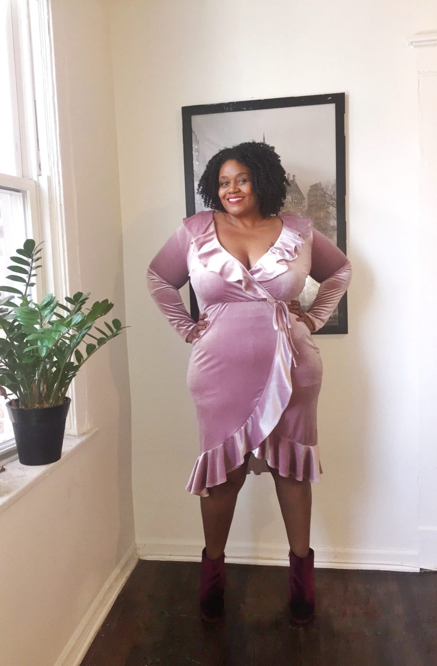 What I Wore} Pink Velvet • Curvatude