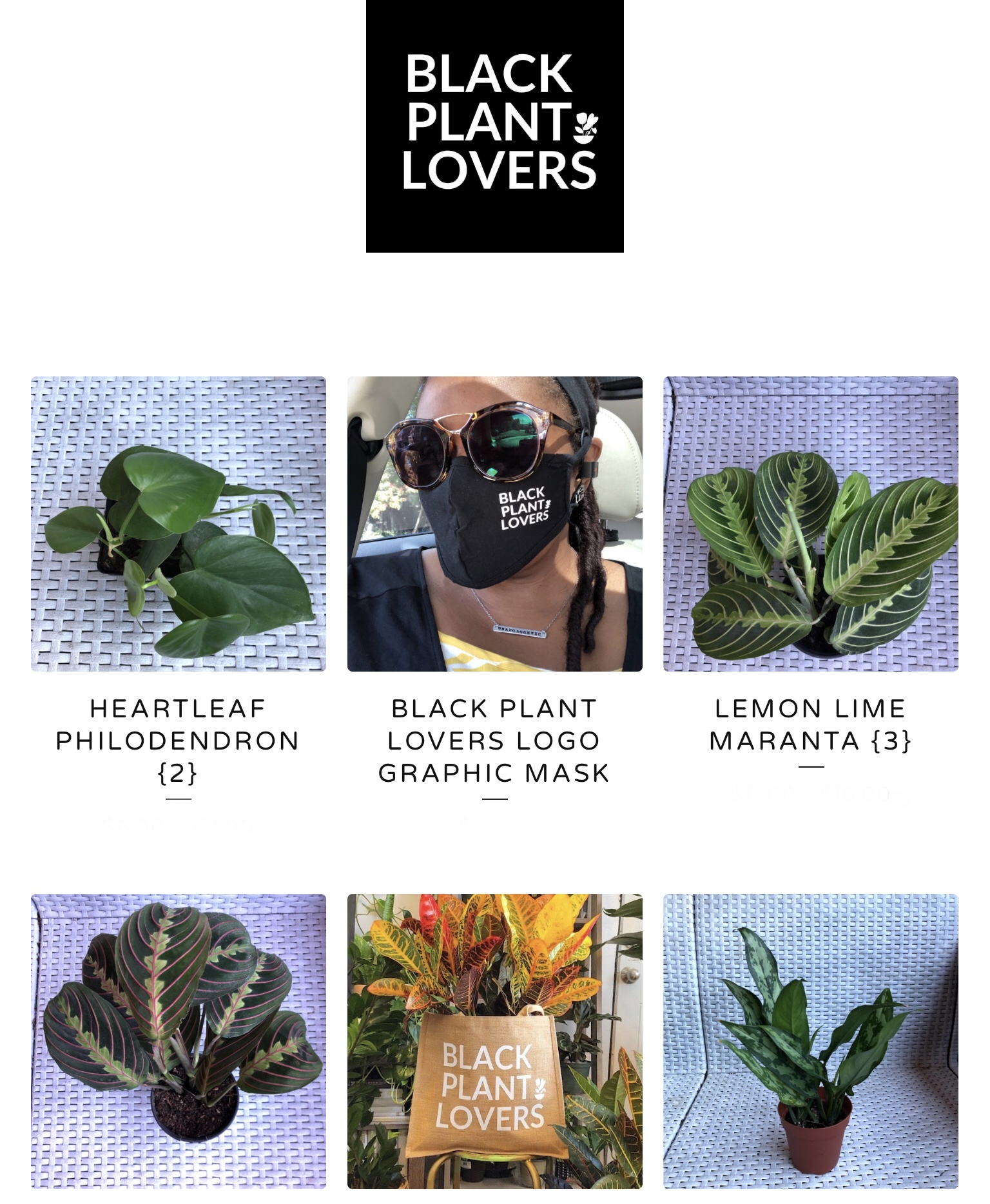 Black plant lovers online shop